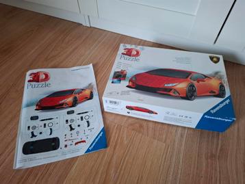 3d Puzzel Lamborghini Huracan beschikbaar voor biedingen