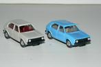 2x Volkswagen Golf MK1. Wiking 1:87 H0. Blauw en beige, Ophalen of Verzenden, Zo goed als nieuw, Auto, Wiking