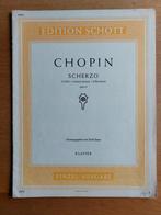 Chopin Scherzo bladmuziek - Edition Schott, Muziek en Instrumenten, Bladmuziek, Gebruikt, Klassiek, Ophalen of Verzenden, Artiest of Componist