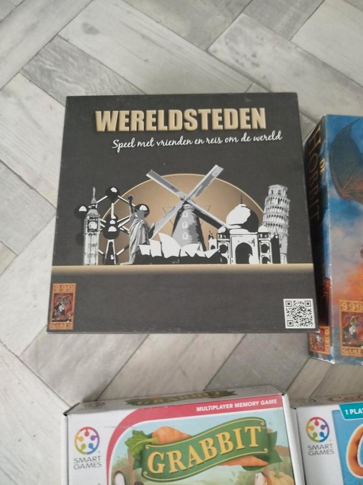 Diverse Bordspellen - Wereldsteden, Hobbit, Grabbit, Cats, Hobby en Vrije tijd, Gezelschapsspellen | Bordspellen, Gebruikt, Een of twee spelers