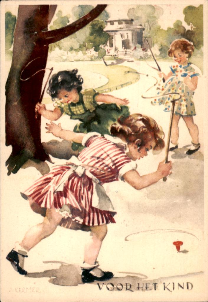 Voor het kind, tollen, An Kremer 1953, Verzenden, 1940 tot 1960, Gelopen, Kinderen