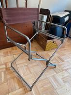 Vintage regisseursstoel aluminium metaal, Ophalen of Verzenden, Gebruikt, Metaal, Eén