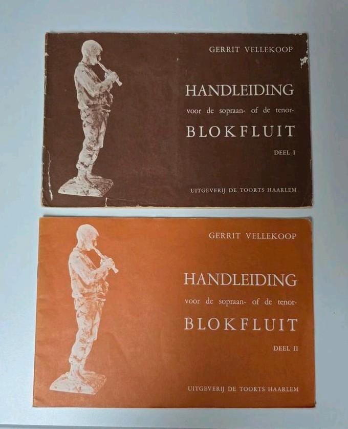 Handleiding Blokfluit Deel 1 & 2 - Gerrit Vellekoop, Muziek en Instrumenten, Bladmuziek, Gebruikt, Les of Cursus, Klassiek, Blokfluit