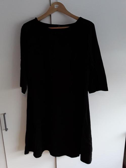 H&M Zwarte Jurk Met Driekwart Mouwen Maat XL, Kleding | Dames, Jurken, Nieuw, Maat 46/48 (XL) of groter, Zwart, Boven de knie