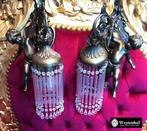 2 st. wandlampen antiek barok engelen beelden