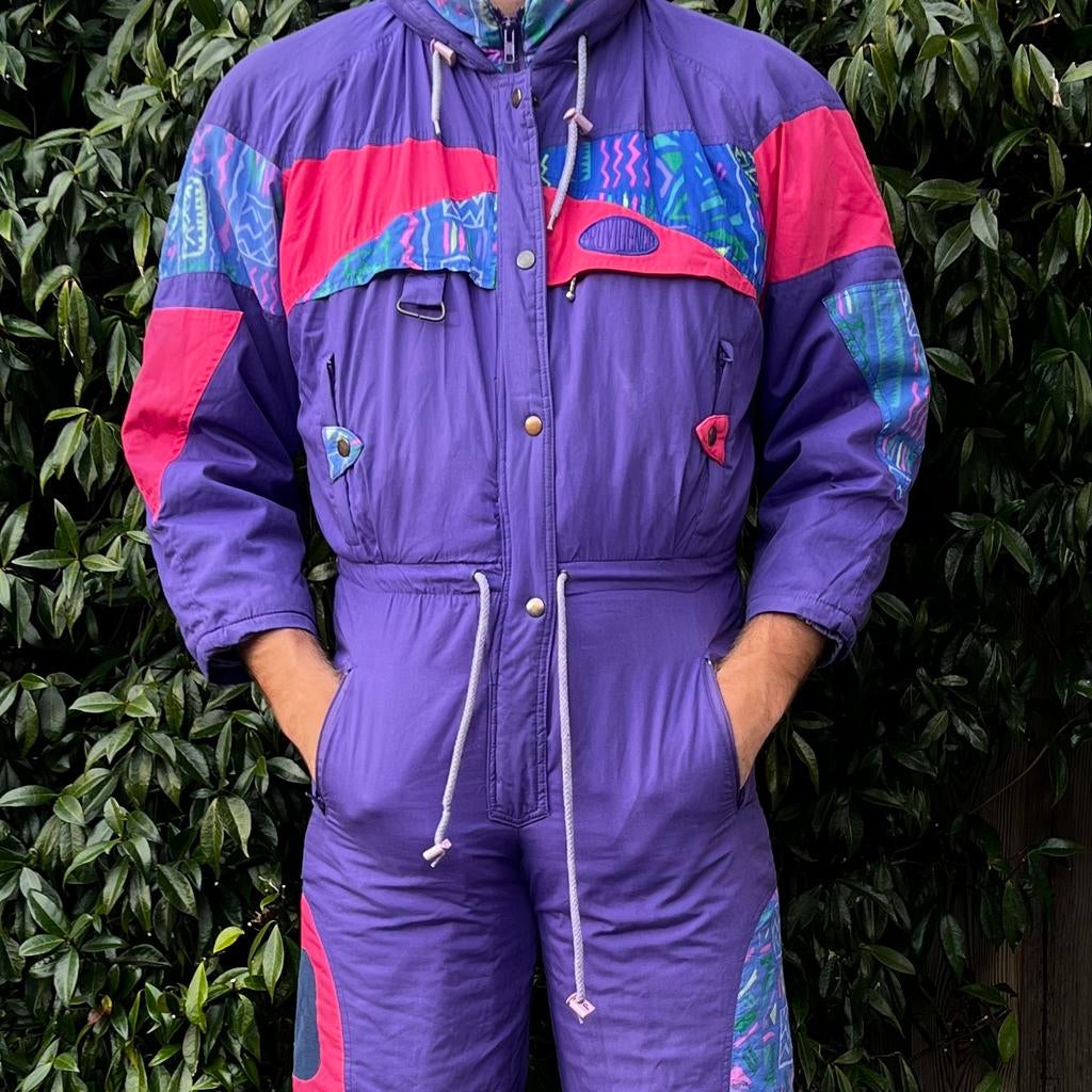 Vintage Retro Skipak (S), Kleding | Heren, Wintersportkleding, Ophalen of Verzenden, Gedragen, Maat 46 (S) of kleiner, Pak