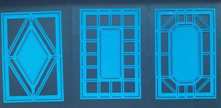 Borduurmal/embossingmal set van 3  Trapunto 6B 5B 4A, Hobby en Vrije tijd, Kaarten | Zelf maken, Gebruikt, Pons of Mal, Overige thema's