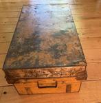 Oude Metalen Hutkoffer, Minder dan 50 cm, Gebruikt, 50 tot 100 cm, Ophalen of Verzenden