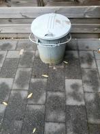 Zinken vuilnisbak, Tuin en Terras, Ophalen, Rond, Metaal, Minder dan 30 cm