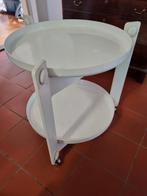 Luigi Massoni Guzzini plastic table with wheels vintage, Huis en Inrichting, Tafels | Bijzettafels, Gebruikt, Ophalen