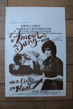 filmaffiche Sophia Loren d'amour et de sang filmposter, Rechthoekig Staand, Ophalen of Verzenden, Zo goed als nieuw, A1 t/m A3