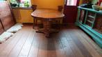 houten tafel ovaal , massief hout 80 x190cm 1 poot, 50 tot 100 cm, 150 tot 200 cm, Gebruikt, Ophalen of Verzenden