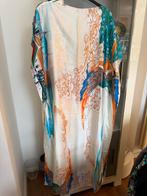 Kaftan nieuw satijn look wit print maat 52/54 Chic Me, Nieuw, Ophalen of Verzenden, Chic me, Wit