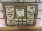 Vintage Kruidenkastje met Keramische Lades, Huis en Inrichting, Ophalen of Verzenden, Gebruikt