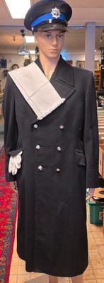 Oude Politie Jas, Pet, Handschoenen & Sjaal, Onbekend, Zwart, Overige maten, Ophalen of Verzenden