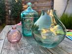 Gekleurde glazen vazen, Overige kleuren, Ophalen of Verzenden, Minder dan 50 cm, Glas