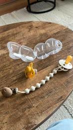 Bibs babyspeen/ koord/ clip, gele speen, Ophalen of Verzenden, Zo goed als nieuw, Overige typen