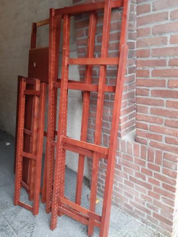 Ikea Rek, Ivar, massief grenen, boekenrek bestaande uit 8 re