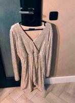 (Feest)Jurk met Pailletten. Beige. Dames. XL. Nieuw., Kleding | Dames, Jurken, Beige, Maat 46/48 (XL) of groter, Nieuw, Ophalen of Verzenden
