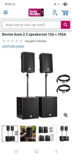 2 Devine artis speaker 15 inch & 15 inch woofer, Overige merken, Overige typen, Ophalen of Verzenden, Zo goed als nieuw