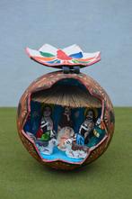 bijzonder kerststalletje van een kokosnoot gemaakt Guatemala, Diversen, Ophalen of Verzenden, Gebruikt