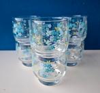 Vintage Luminarc Veronica waterglazen/Vergeet-Me-Nietjes, Ophalen of Verzenden, Gebruikt, Glas, Overige stijlen