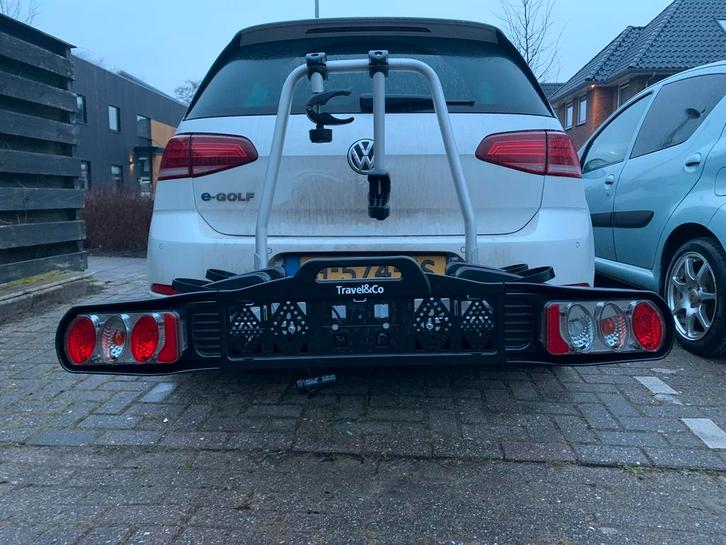 Travel & co fietsendrager voor twee e-bike, Auto diversen, Fietsendragers, Zo goed als nieuw, Trekhaakdrager, Ophalen