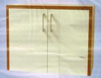 Wastafel onderkast beige /walnoot hout Martens, Nieuw, Minder dan 100 cm, Wastafelkast, 25 tot 50 cm