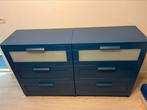 Ikea brimnes ladekast blauw 2x, Huis en Inrichting, Kasten | Ladekasten, Ophalen, Gebruikt, 50 tot 100 cm, 3 of 4 laden