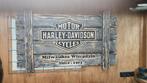 Harley davidson reclamebord cafe bar mancave vintage 140x70, Verzamelen, Merken en Reclamevoorwerpen, Nieuw, Reclamebord, Ophalen