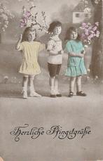 MEISJE MEISJES JURK JAREN 20 ZEER MOOIE OUDE KAART KK284, Verzenden, 1920 tot 1940, Ongelopen, Overige thema's