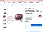 Fietskar Trixie Large incl. Wandelombouw en regenhoes, Dieren en Toebehoren, Ophalen of Verzenden, Gebruikt