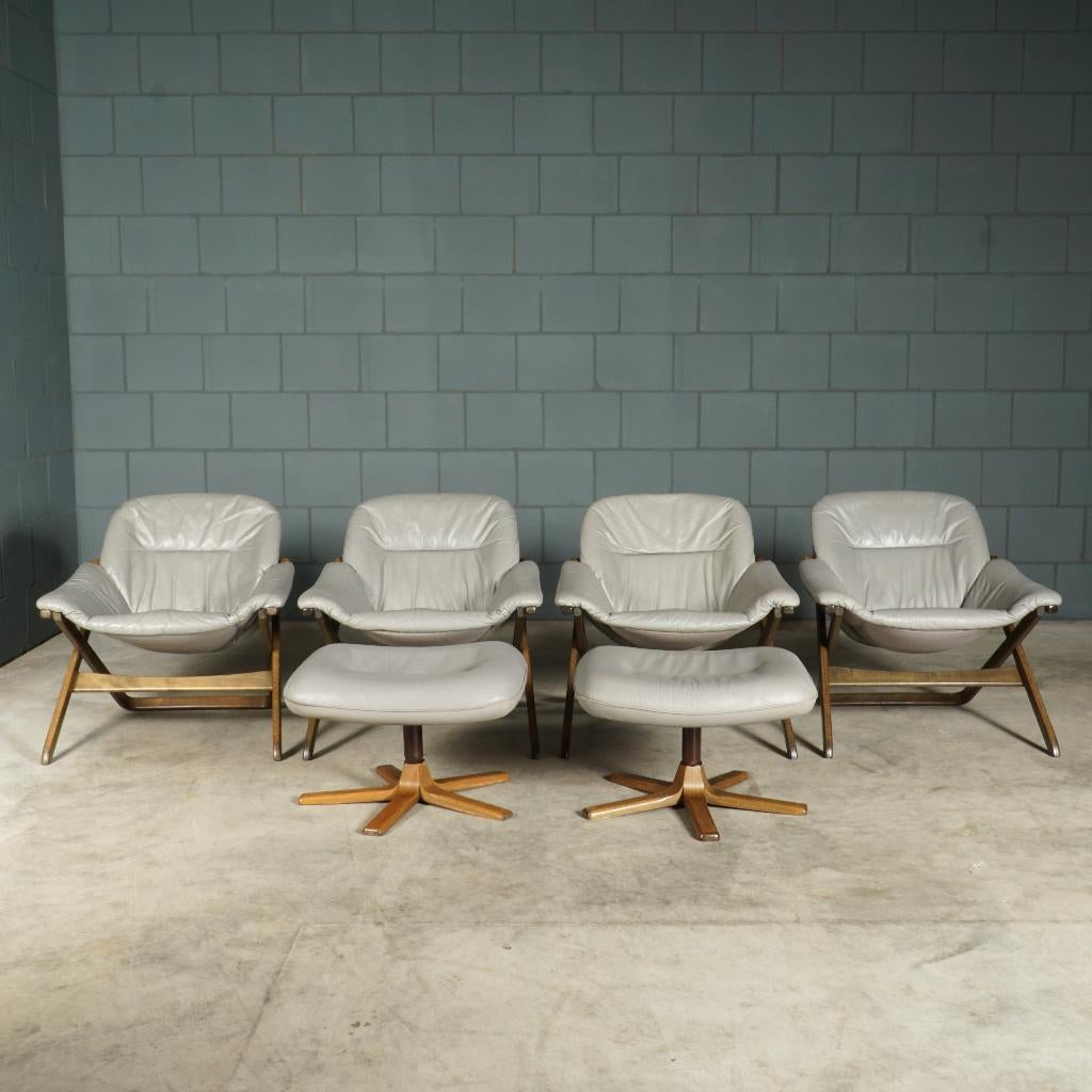 Midcentury fauteuils – Göte Möbler Nässjö (G-Möbel) – '80, Minder dan 50 cm, Vintage, 75 tot 100 cm, Ophalen of Verzenden