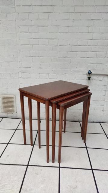 Mimiset / Nesttafeltjes - teak - vintage - Deens Midcentury beschikbaar voor biedingen