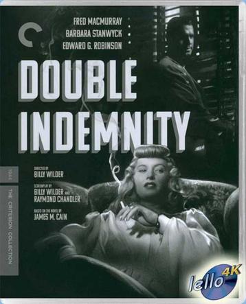Blu-ray 4K: Double Indemnity (1944 Fred MacMurray) Criterion beschikbaar voor biedingen