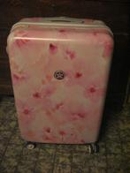 roze suitvit koffer  trent line, Gebruikt, 50 tot 60 cm, Hard kunststof, Slot