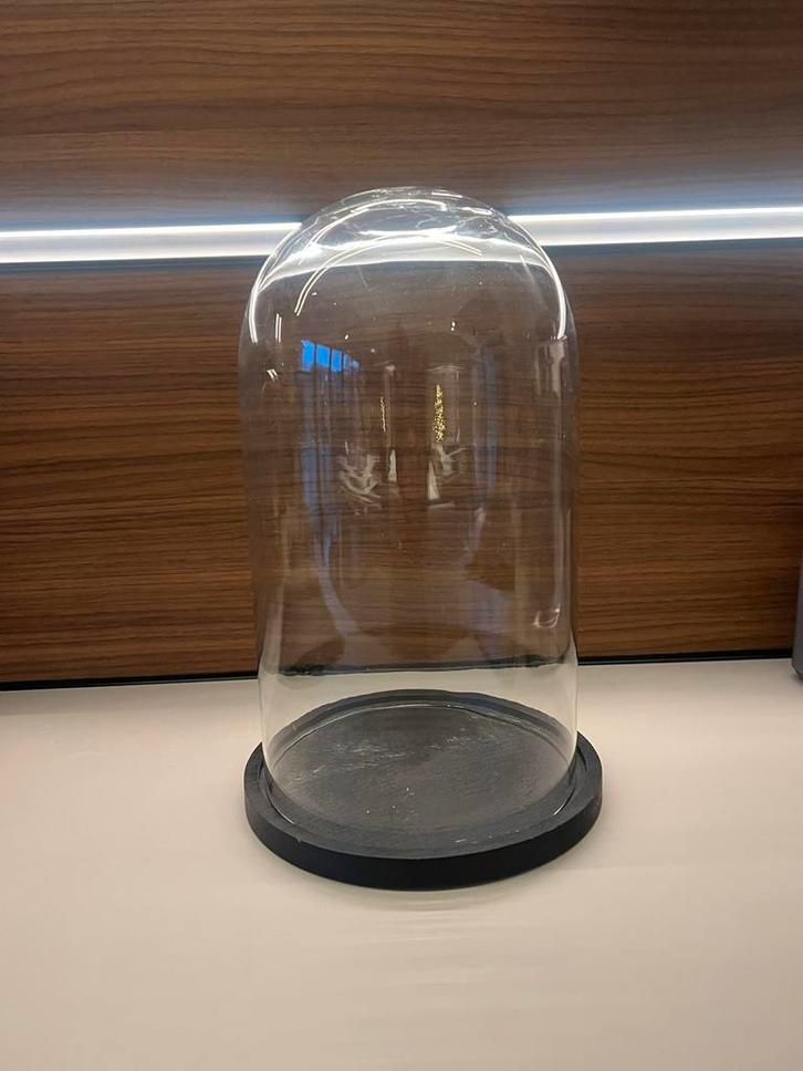 Glazen stolp met voet, Huis en Inrichting, Woonaccessoires | Stolpen, Nieuw, Ophalen