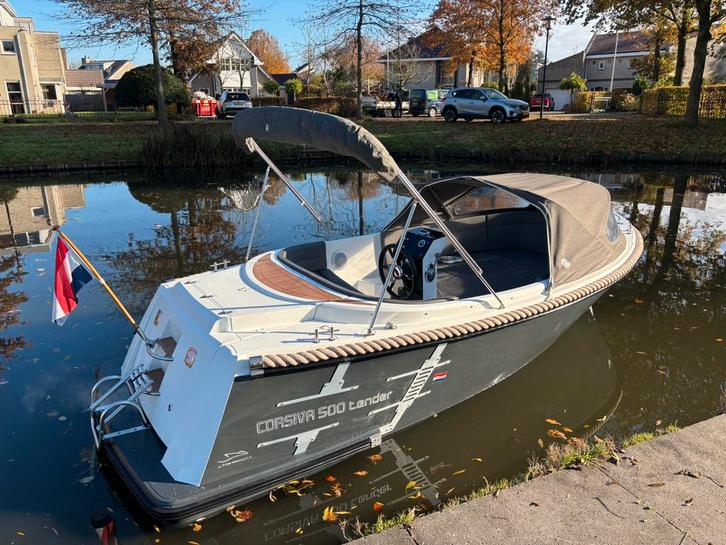 Prachtige Corsiva 500 Tender incl. Honda 50 pk 4takt buiskap, Watersport en Boten, Sloepen, Zo goed als nieuw, 30 tot 50 pk, 3 tot 6 meter