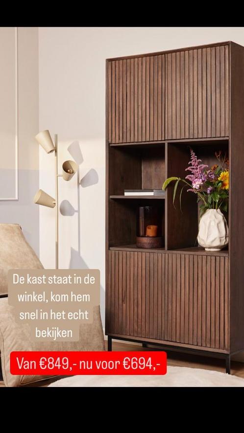 Vakkenkast / boekenkast / showmodel / lattenpatroon, Huis en Inrichting, Kasten | Boekenkasten, Nieuw, 100 tot 150 cm, 200 cm of meer