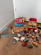 Houten Speelgoed winkeltje 2.Kassa en houten groente etc, Kinderen en Baby's, Speelgoed | Speelkeukens, Ophalen of Verzenden, Zo goed als nieuw