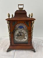 Vintage tafelklok hout met koper/messing - Bracket clock, Ophalen