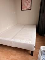IKEA Espevär Bedbodem 140cm met witte hoes, Wit, Zo goed als nieuw, Twijfelaar, 200 cm