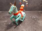 Blikken speelgoed Paard met acrobaat, Antiek en Kunst, Ophalen of Verzenden