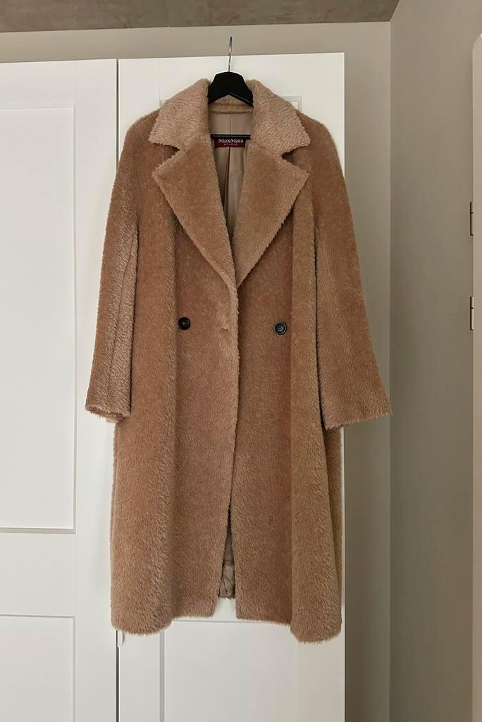 Max Mara Studio Cappotto Karim Alpaca jas, wollen mantel, Kleding | Dames, Jassen | Winter, Nieuw, Maat 38/40 (M), Bruin, Ophalen of Verzenden