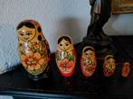 5 stuks traditionele houten Russische Matroesjka poppetjes, Antiek en Kunst, Ophalen of Verzenden