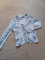 Stretch blazer jasje katoen zebra print zand 36/38, Ophalen of Verzenden, Zo goed als nieuw, Maat 36 (S), Beige