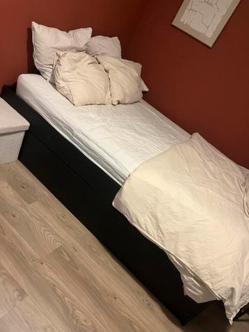 Brimes Ikea Bedframe + matras + matras topper 140 x 200 - afbeelding 7