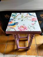 Lila eiken plantentafeltje piëdestal bloemen tafeltje, Ophalen