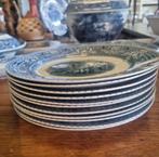 W. Baker & Co Woodland Blue servies, Antiek en Kunst, Antiek | Servies compleet, Ophalen