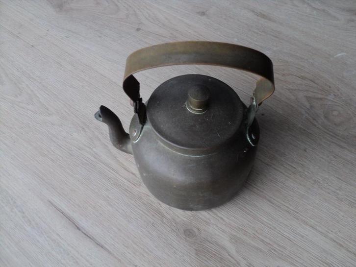 ANTIEKE WATERKETEL VAN KOPER + 2 ANTIEKE KOETS LANTAARNS, Antiek en Kunst, Antiek | Koper en Brons, Koper, Ophalen